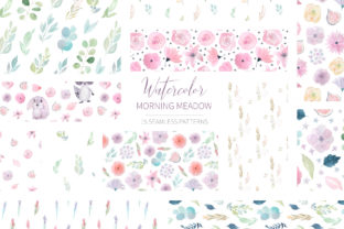 15 Morning Meadow Seamless Patterns: A Versatile Resource for Creative Projects