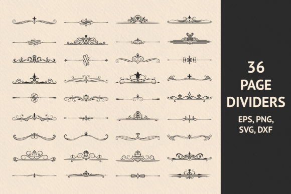 36 Page Dividers and Borders: A Versatile Tool for Creative Designers and Professionals