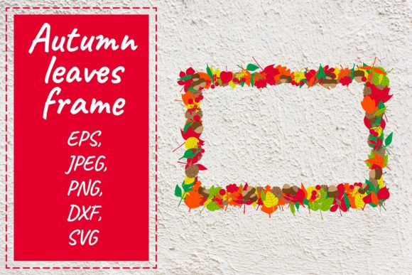 Autumn Leaves Frame: A Versatile Vector Clipart for Creative Projects