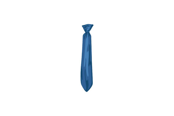Beautiful Cool Blue Necktie Illustration: A Stylish Addition to Your Professional Wardrobe