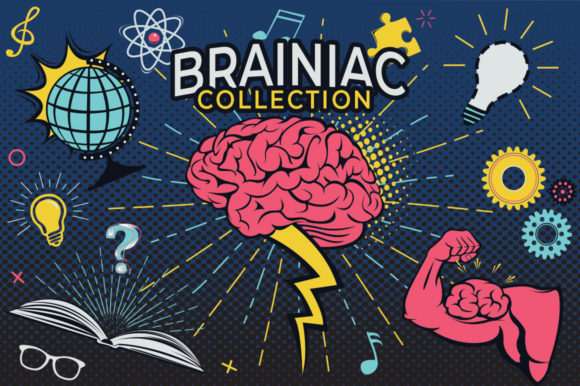 Brainiac Cartoon Graphics Set: A Creative Resource for Designers and Creators