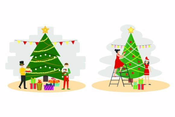 Christmas Decorative Holiday Vector Set: A Versatile Design Resource for Festive Creations