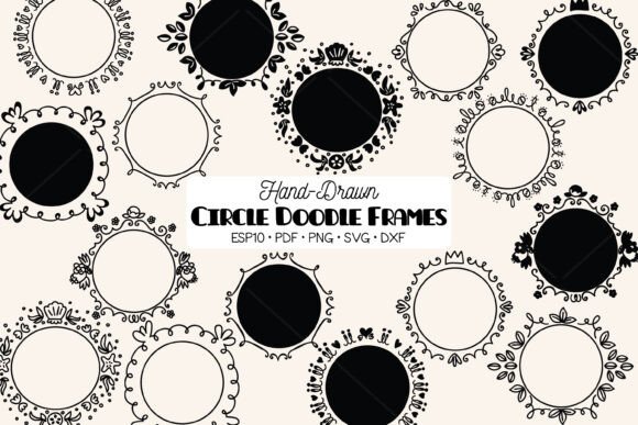 Circle Frame Round Border Wreath: A Versatile Digital Asset for Creative Projects