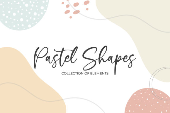 Collection of Pastel Shapes and Elements