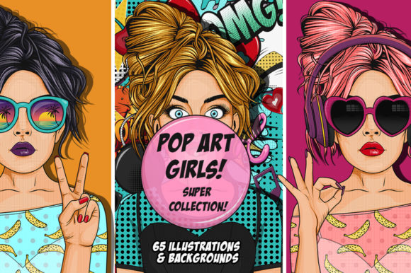Comic Style Pop Art Girls: A Guide to Choosing and Using High-Quality Clip Art