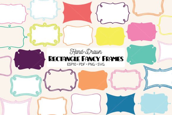 Fancy Color Rectangular Frames Border: Enhancing Creativity in Design Projects