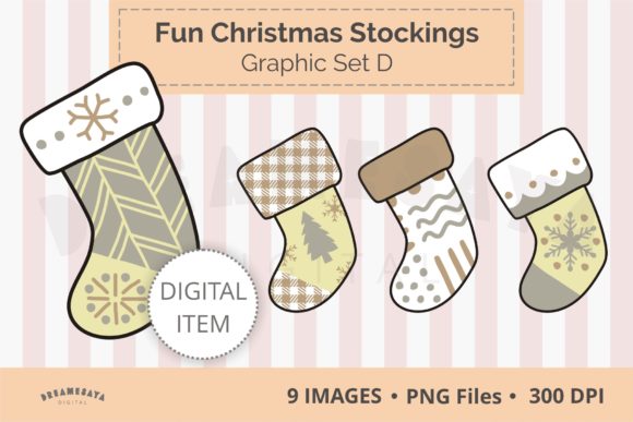 Fun Christmas Stockings Png Clipart D: A Strategic Asset for Creative and Professional Projects