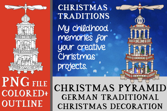 German Christmas Pyramid Clipart