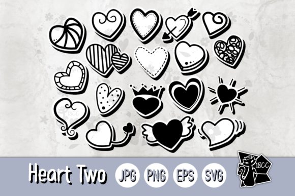 Heart Two Clipart Stickers: A Versatile Digital Asset for Creative Professionals