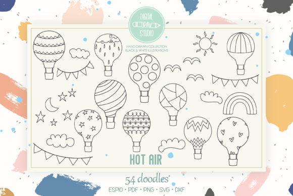 Hot Air Balloons and Celestial Elements: A Creative Guide to Hand-Drawn Doodles