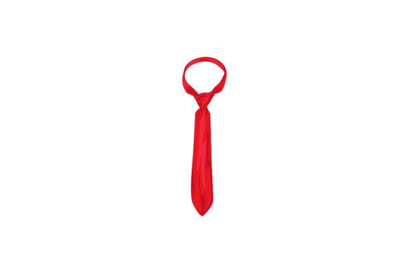 Pretty Cool Red Necktie Illustration