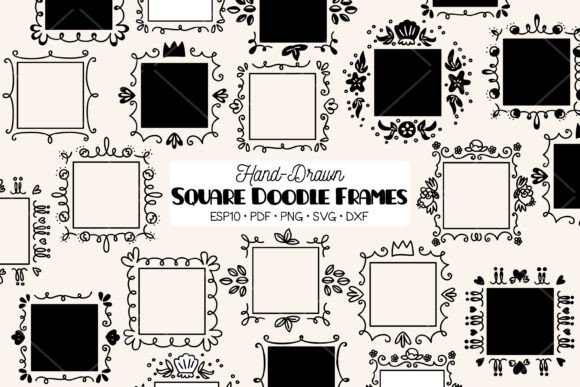 Square Frame Border Wreath for Creative Projects