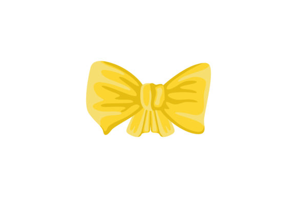 Sweet Yellow Ribbon Illustration