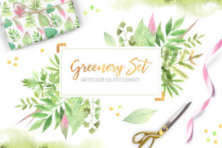 Watercolor Greenery Floral Set: A Versatile Design Resource for Creative Projects