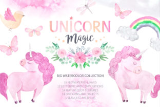 Watercolor Unicorn Design Set: A Magical Tool for Creative Projects