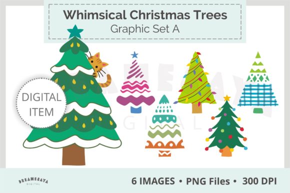 Whimsical Christmas Trees PNG Clipart: Strategic Use for Creative and Professional Projects