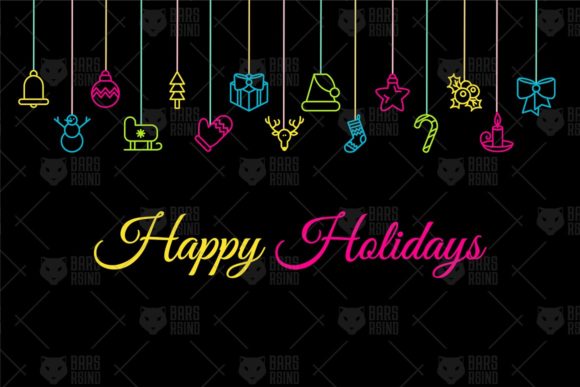 Winter Happy Holidays Banner