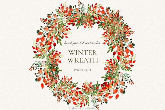 Winter Wreath Clip Art: A Versatile and Festive Design Resource for Creators